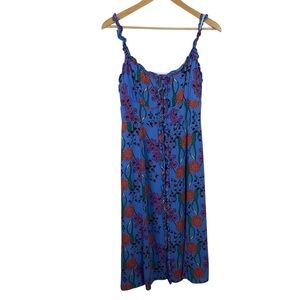 ASTR The Label Blended Blue Floral Midi Dress